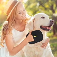 Gant-brosse multifonction en tissu polyester en forme d'arc pour l'élimination des poils d'animaux, des peluches et des poils de chat, et l'élimination des charges statiques sur les canapés