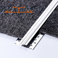 Profilé de transition en aluminium pour tapis, barre en H pour revêtement de sol d'hôtel, bande de jonction pour moquette