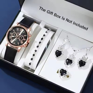 Ensemble de montres et bijoux pour femme Best-seller Ancient <span class=keywords><strong>Wolf</strong></span>, <span class=keywords><strong>montre</strong></span> à quartz double couche avec bracelet en acrylique pour dames - Product Image 6