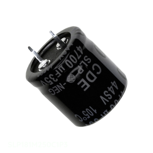 Condensateur traversant à aluviage (SMD) 180 µF 20 % 250 V, canal fabricant, référence SLP181M250C1P3 - Product Image 1