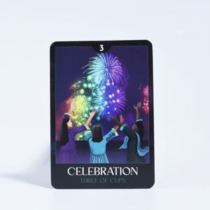 Cartes <span class=keywords><strong>de</strong></span> tarot personnalisées Affirmation Nightmare Before Christmas, bords dorés, jeu d'<span class=keywords><strong>oracle</strong></span> - Product Image 4