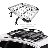 Panier de toit de voiture, porte-bagages de voiture, vente chaude, universel, aluminium, 4x4, panier de toit de voiture universel avec lumières LED