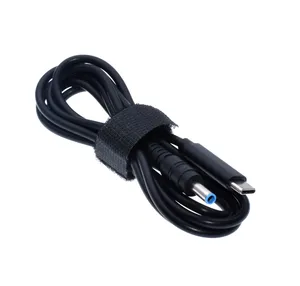 USB סוג C פ"ד טעינת כבל כבל 19.5V 4.5*3.0mm כחול טיפ זכר תקע ממיר Dc כוח מתאם מטען עבור Hp מחשב נייד