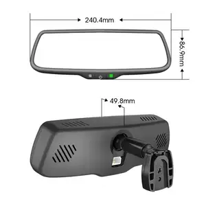 Multifungsi Braket Mobil Cermin 7.3 "Cermin Monitor dengan Pabrik Pengganti Mount untuk Partai Besar