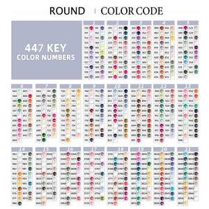 Perles de mosaïque rondes en résine acrylique S-01 <span class=keywords><strong>DMC</strong></span> 447 couleurs 2,8 mm pour <span class=keywords><strong>broderie</strong></span> et peinture <span class=keywords><strong>diamant</strong></span> - Product Image 6