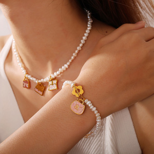 Colorful <b>Bag</b> <b>Charms</b> Stainless Steel DIY Jewelry Accessories For Bracelet Necklace Unisex Fashion Pendants - Product Image 4