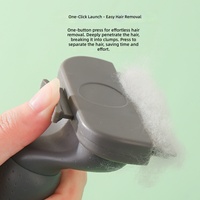 Peigne pour animaux de compagnie en acier inoxydable de qualité supérieure, finition lisse, pour tous types de poils, solution de toilettage à domicile et en salon, forme de chat