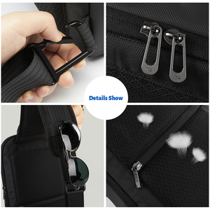 กระเป๋าคาดลำตัวผู้ชาย HEROIC KNIGHT กระเป๋าสะพายข้างกันน้ำสำหรับธุรกิจ กระเป๋าคาดหน้าอกน้ำหนักเบาสำหรับเดินป่า เล่นกีฬา และท่องเที่ยว - Product Image 6