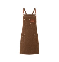 PerfectChef Tablier de cuisine uniforme en toile de coton denim pour hommes, avec poches pour outils de cuisson et de pâtisserie