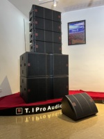 Ensemble complet d'équipement de sonorisation professionnel double système de réseau de lignes passives 2 voies de 10 pouces haut-parleurs audio de concert