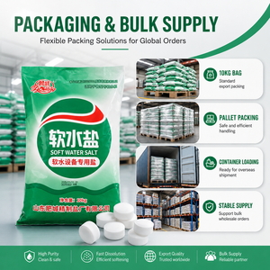 เกลือปรับสภาพน้ำสำหรับอุตสาหกรรม น้ำรีเคลมบริสุทธิ์สูง 99.8% <span class=keywords><strong>NaCl</strong></span> สำหรับระบบบำบัดน้ำเสียขนาดใหญ่ - Product Image 3