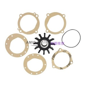 Pompe de refroidissement à eau de mer pour moteur marin Johnson avec arbre en acier inoxydable et roue à aubes flexible 09-701B-1 - Product Image 2