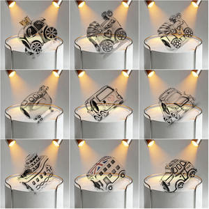 <span class=keywords><strong>Pulsera</strong></span> de Plata Pura 925, Cuentas con Forma de Coche, Barco, Autobús, Molino de Viento, Maleta, Cochecito de Bebé, Bolso, Cuentas Dispersas, Cuentas para Hacer Joyería - Product Image 4