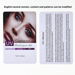 Tarjeta de prueba de protección UV, ropa de protección solar, cambio de color fotosensible, herramienta de maquillaje transfronteriza en stock - Product Image 5