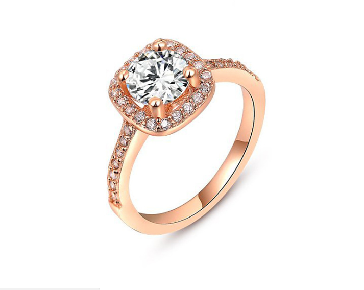 Ring Trends American Swiss Rose Gold Wedding Rings Diamond S926