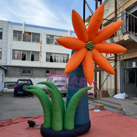 Ballon gonflable géant de 12 pieds de haut avec ventilateur intégré, facile à installer pour la décoration extérieure