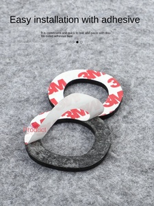 High-Grade Three-Dimensional Digital Acrylic Self-Adhesive Waterproof Eco-Friendly Wall Sticker Golden <strong>White</strong> <strong>Black</strong> <strong>House</strong> <strong>Number</strong> - Product Image 4