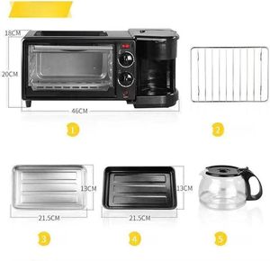 Máquina de Desayuno 3 en 1, Multifuncional, para Preparar Café, Calentar Leche y Hornear - Product Image 2