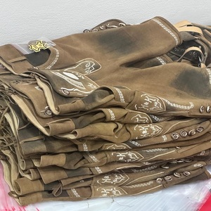 Lederhosen bavaroises allemandes en daim de chèvre de qualité supérieure pour hommes, respirantes, mi-longues, coupe-vent, à séchage rapide - Product Image 4