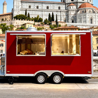 Remorque Food Truck Conteneur Cuisine Mobile Camion de Restauration Extérieur Camion Pizza Commercial avec Équipement de Cuisine Complet