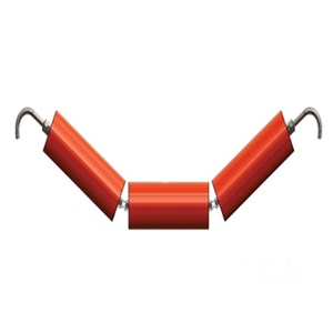 コンベアに使用される建設機械用新しいスパイラルゴム溝アイドラローラー,プラスチック鋼の取り扱いアイドラーストリングローラー - Product Image 3