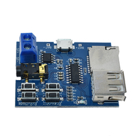 Carte décodeur MP3 portable de 15 pouces, lecteur Audio, carte TF, lecteur de décodage de disque U, Module d'amplification 2w 5V, interface MICRO USB