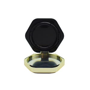 Plastique or de haute qualité 15g carré magnétique poudre éblouissante crème pour bébé miroir vide étui à fard à joues boîtes de retenue pour prothèses dentaires - Product Image 5