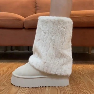 Botas de Invierno de Moda para Mujer, Impermeables, Térmicas, con Peluche, Estilo UGG Clásico, Plataforma, Casuales, con Logotipo Personalizado al por Mayor - Product Image 6
