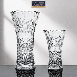 <span class=keywords><strong>Vase</strong></span> en verre <span class=keywords><strong>de</strong></span> <span class=keywords><strong>cristal</strong></span> bohème importé <span class=keywords><strong>de</strong></span> République tchèque, modèle 86578, transparent, luxe léger, ornement vintage pour la maison - Product Image 2
