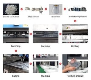 Hoàn toàn tự động bốn trạm <span class=keywords><strong>servo</strong></span> ổ đĩa động cơ PP bao bì thực phẩm hộp bánh và bao gồm hình thành máy sản xuất - Product Image 5