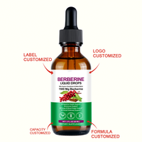 Extrait de berbérine 1500mg en gouttes avec cannelle de Ceylan et melon amer, complément végétalien pour le soutien immunitaire, 60ml