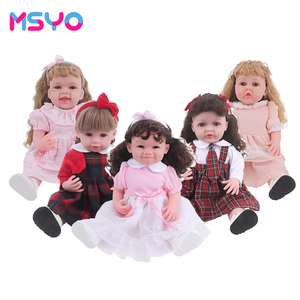 Venta caliente 22 pulgadas personalizado Mini bebé vinilo muñeca juguete realista renacimiento 55 cm moda látex cumpleaños regalo muñeca para niñas jugar - Product Image 1