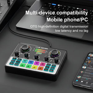 Kit d'équipement de microphone de studio d'enregistrement pour podcast avec <span class=keywords><strong>carte</strong></span> <span class=keywords><strong>son</strong></span>, support cantilever et support de <span class=keywords><strong>bureau</strong></span> en option, batterie 1200 mAh, autonomie de 180 minutes - Product Image 4