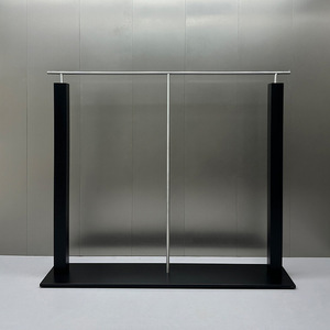 Étagère <span class=keywords><strong>de</strong></span> présentation pour <span class=keywords><strong>magasin</strong></span> <span class=keywords><strong>de</strong></span> vêtements, noire, en acier inoxydable, <span class=keywords><strong>de</strong></span> sol à plafond, modèle Nakajima, assemblage facile, pour marque <span class=keywords><strong>de</strong></span> vêtements féminins, modèle Easy 322 - Product Image 1