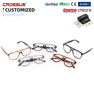 Gafas de Lectura con Marco Grande para PC, Diseño Cuadrado, Gafas Presbicia, Lectoras con Logotipo Personalizado, Gafas de Lectura para Hombre para Conducir y Oficina - Product Image 1