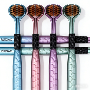 המפעל הסיטונאי שלוש צדדיות מברשת עמוק נקי ראש משולש מברשת שיניים רכה נוספת - Product Image 1