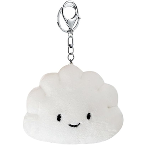 Белый брелок-подвеска в форме пельменя с индивидуальным дизайном, мягкий, для декора сумок, рюкзаков, детский, с улыбающимся лицом, в виде еды - Product Image 2