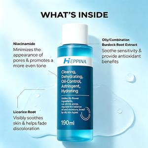 Loción <span class=keywords><strong>Astringente</strong></span> Control de Grasa OEM con Ingredientes de Flor de Lirio Dorado, Reduce Poros, Regula el Equilibrio, Hidrata, Ideal para Pieles Grasas - Product Image 4