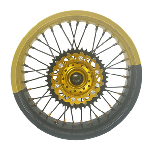 Juego de Ruedas <span class=keywords><strong>Supermotard</strong></span> de Estilo Nuevo de 16/17 Pulgadas para Motocicletas de Cross de 125cc y 250cc, Ruedas de Repuesto para Motocicletas Todoterreno - Product Image 3