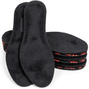 Semelles antibactériennes au charbon actif, absorbant la transpiration, inserts pour chaussures pieds nus, coussinets en éponge PU, 4 paires - Product Image 3