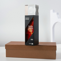 Glänzende Gravur OEM / ODM UV-Druck Kristallglas Craft Custom Star Shape Award für Business Souvenir Geschenk