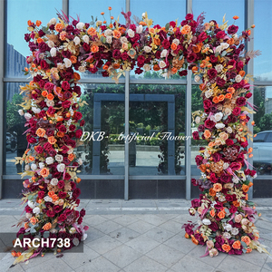 Arche de mariage en fleurs artificielles en soie écologiques haut de gamme DKB avec taille et couleur personnalisables, certifiée FSC - Product Image 3