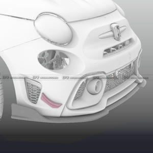 Alerón Delantero de Fibra de Carbono ATTK para Fiat 500/595/695 Abarth Serie 4 EPA (Modelo S4 EU 2016-2023) Fácil Instalación - Product Image 5