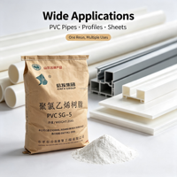 Résine PVC XINFA SG-5 de qualité industrielle, poudre de chlorure de polyvinyle pour raccords de tuyauterie, feuilles et produits PVC rigides, sac de 25 kg