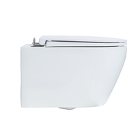 Cuvette de toilette à chasse d'eau Tornado murale sans monture Toilette suspendue Suspendu Muet en céramique Wc Tenture murale Ensemble de commode de toilette