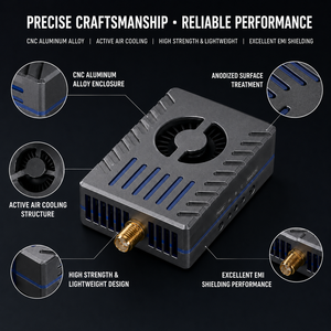 Émetteur <span class=keywords><strong>vidéo</strong></span> analogique FPV ultra-stable SFT-R48-5W01 4,8 GHz, liaison de transmission d'image RF sans fil longue portée - Product Image 4