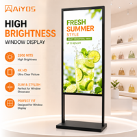 Proveedor de Pantallas LCD de Alta Luminosidad para Escaparates, Pantallas Publicitarias de Pie para Tiendas Minoristas y Escaparates de Centros Comerciales