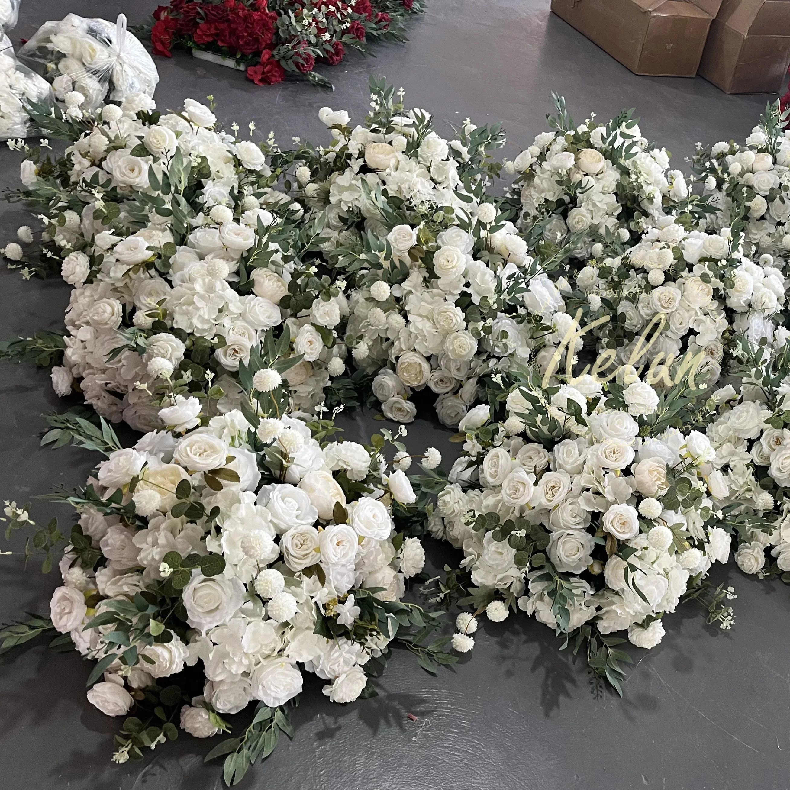 GJ-FC818 оптовая продажа, Свадебный белый цветок, центральный элемент, цветочный шар, Свадебный центральный элемент для свадьбы