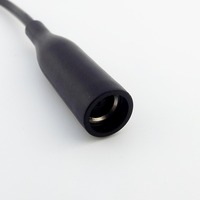 Adaptateur de chargeur secteur DC en gros pour ordinateur portable Dell, câble convertisseur 7,4*5,0 mm femelle vers 4,5*3,0 mm mâle, PVC noir, 15 cm