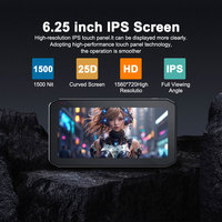 6.25 pouces HD 1560x720p affichage Standard télécommande GPS piste IPX7 étanche écran tactile moto carplay Top Navi